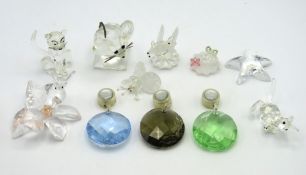 A selection of mostly Swarovski crystal items incl