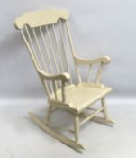 A painted rocking chair, 1030mm high to back