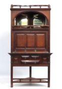 An Arthur Foley, Salisbury mahogany corner writing