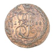 A 1788 Russian 5 Kopeks copper coin
