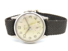 A gents WW2 era Omega stainless steel military sty