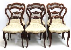 A set of six 19thC. Gillows style rosewood dining