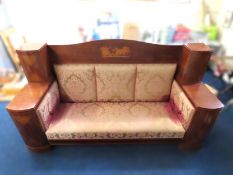 A substantial early 20thC. mahogany framed contine