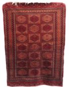 A silk & wool Turkmen rug, 1800mm x 1260mm