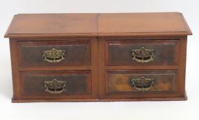 An Edwardian dressing table configuration of stora