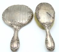 A large 1912/13 Birmingham silver dressing table s
