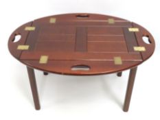 A mahogany butler's table, 890mm wide x 636mm deep