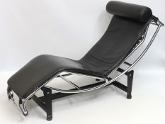 A reproduction art deco style Le Corbusier LC 4 ch