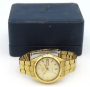 A Seiko 5 automatic gents wristwatch, runs, protruding winder, case diameter 38mm
