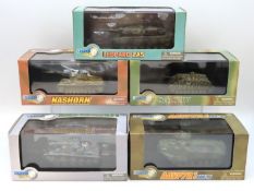 Five boxed 1:72 scale Dragon Armor diecast model t