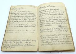 A 19thC. Victorian London to Melbourne day to day hand written diary of a voyages at sea on the iron