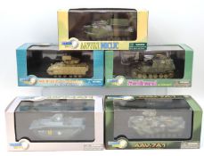 Five boxed 1:72 scale Dragon Armor diecast model t