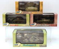 Four boxed 1:72 scale Dragon Armor diecast model t