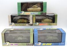 Five boxed 1:72 scale Dragon Armor diecast model t