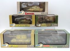 Five boxed 1:72 scale Dragon Armor diecast model t