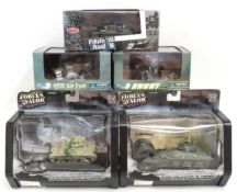 Five boxed 1:72 scale diecast models including two