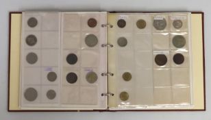 An album of various coins, 11 pages covering Qatar