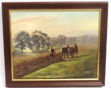 Georges Fiessinger framed oil on canvas 