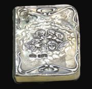 An art nouveau styled 1913 silver topped prayer bo
