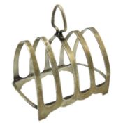 A 1914 Chester silver toast rack by George Nathan