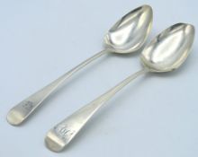 A George III 1819 London silver tablespoon by Thom