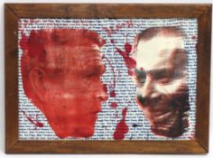 Chris Summerfield, silk screen on canvas titled 