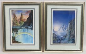 Roger Garland (1950-2017), two framed signed & tit