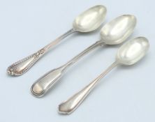 Three silver spoons: Sheffield Henry Aitken 1836;