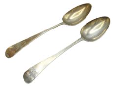 A pair of 1794 18thC. George III London silver tab