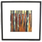 Lee Woods (b.1964), a framed abstract acrylic pain