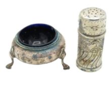 An 1892 Birmingham silver pepper pot by George Uni