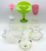 A selection of Victorian & early 20thC. glassware