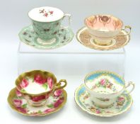 An Old English Rose cup & saucer by Royal Albert,