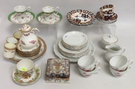 A pair of 19thC. Berlin porcelain cups & saucers,