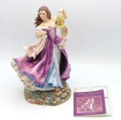 A Franklin Mint glazed porcelain figurine of Cathe