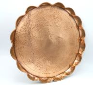 A Cornish copper arts & crafts tray signed H. Dyer