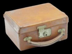 An antique jewellery casket as a miniature leather
