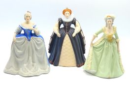 Three Franklin Porcelain bisque finish figurines i