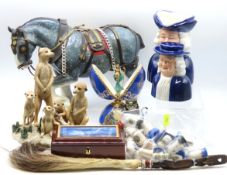 A Leonardo meercat group, a Melwood shire horse, a