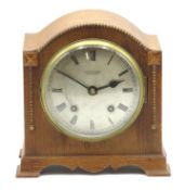 An oak mantle clock C. C. Allen & Son, Chichester,