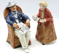 A pair of Royal Doulton porcelain figurines Teatim