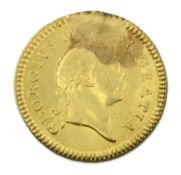 A 22ct gold 1804 George III third of a guinea, rep