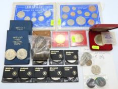 A 1945 George VI silver coin set, a Farewell To £