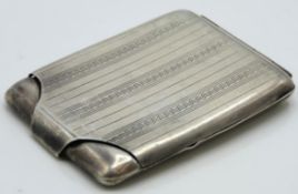 An art deco period 1927 Birmingham silver vesta ca