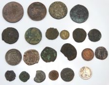 A selection of mixed coinage, including a Prince o