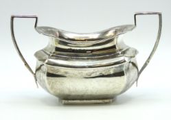A 1909 Edwardian Birmingham silver sugar bowl by W