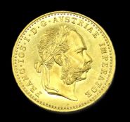 A 1915 Austrian Franz Joseph I one Ducat gold coin