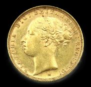 An 1886 Victoria young head Melbourne mint full go