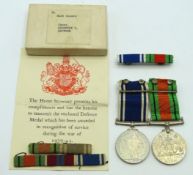 A WW2 police medal set awarded to Constable Geoffr
