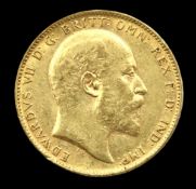 A 1902 Edwardian full gold sovereign